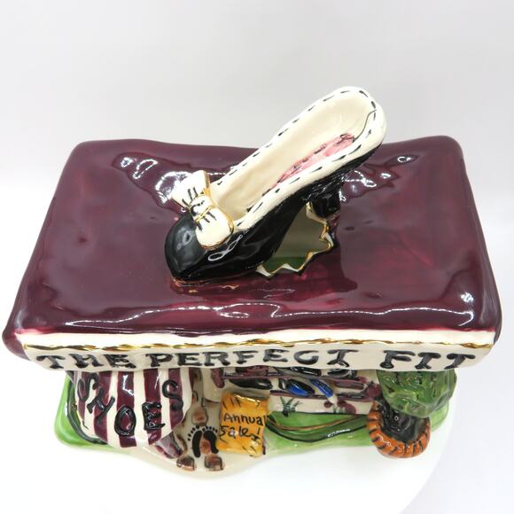 Blue Sky Clayworks 2003 The Perfect Fit Shoe Store Candle House Heather Goldminc - Picture 13 of 13